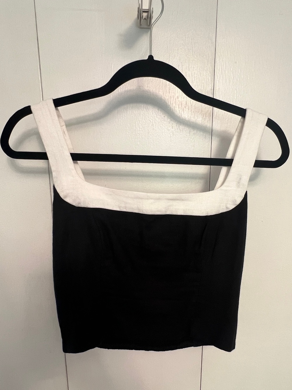 Abercrombie & Fitch Black Tank Top with White Trim